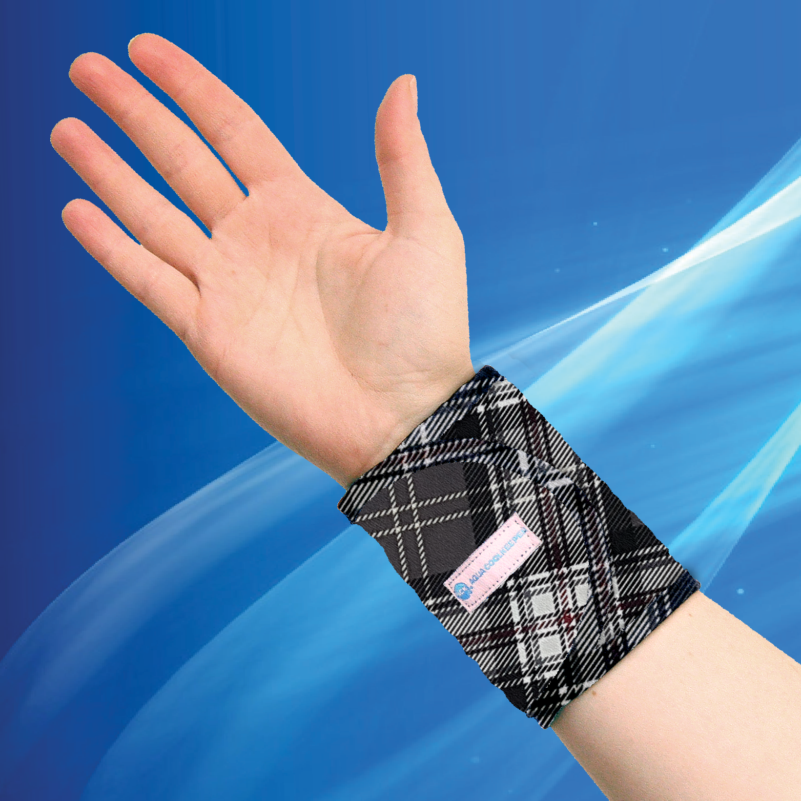 Aqua Coolkeeper Kühl-Armband für Menschen - Scottish Grey