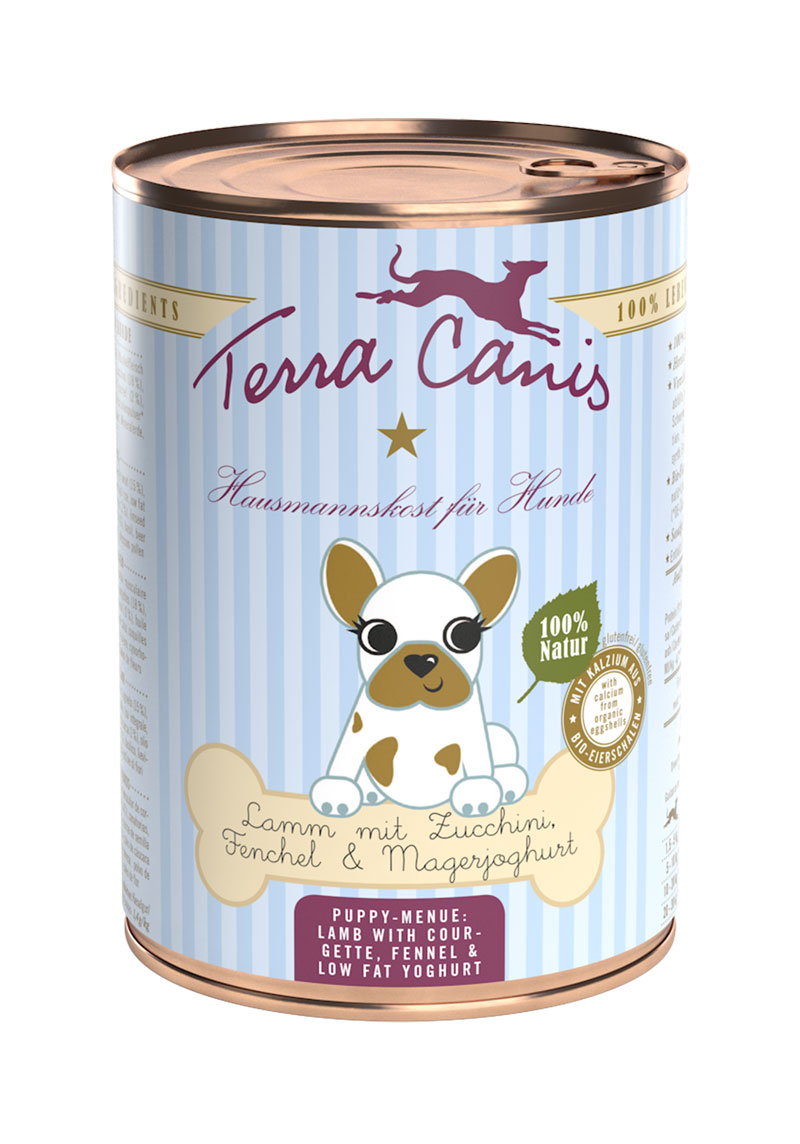 Terra Canis Puppy-Menü - Lamm mit Zucchini