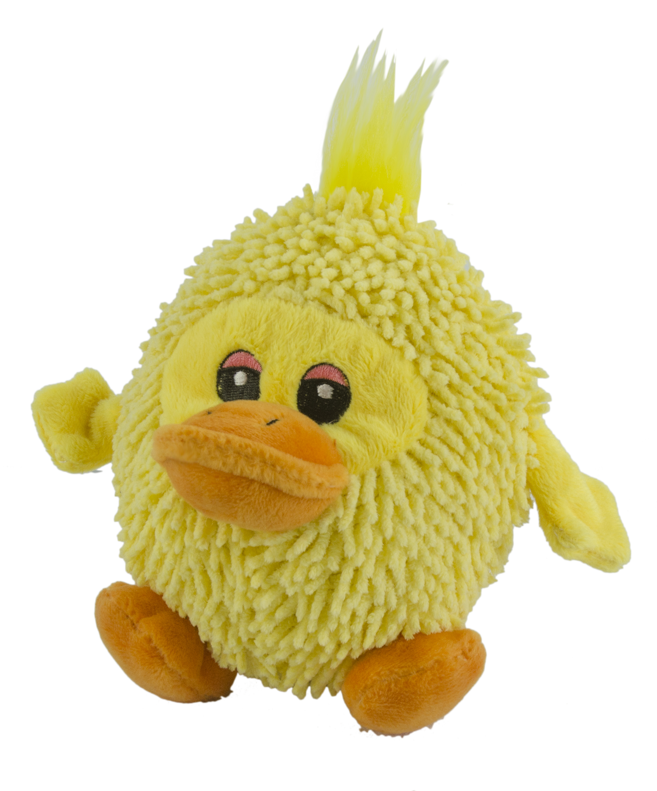 Fuzzle Duck mit Quietscher - gelb