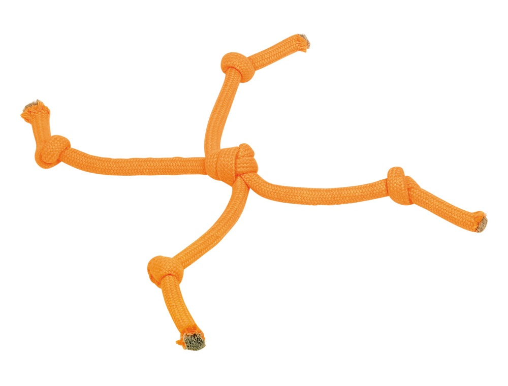 Nobby Spielseil NEON - Knotenspinne, orange