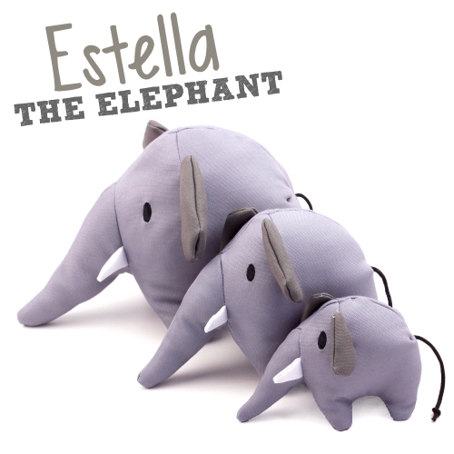 BecoPet Hundespielzeug aus Recyclingmaterial - Estella the Elefant