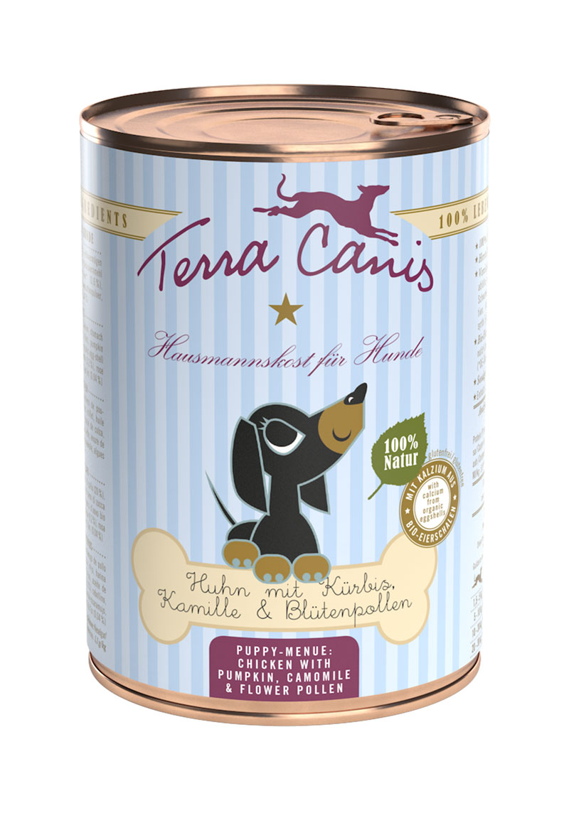 Terra Canis Puppy-Menü - Huhn mit Kürbis und Kamille