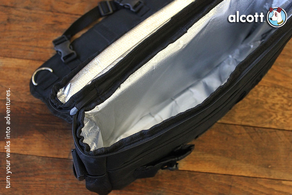Alcott Traveller Autositz und Schultertasche - mit Kühlfunktion, schwarz