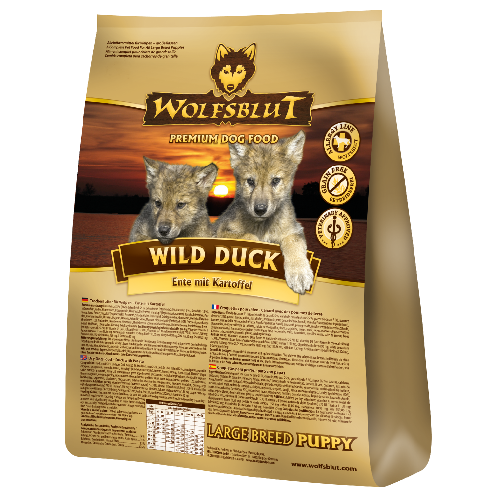 Wolfsblut Wild Duck - Puppy Large Breed, Ente und Kartoffel