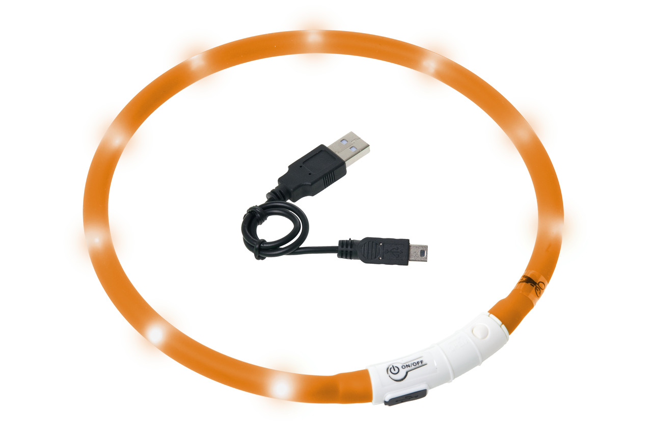 Karlie Visio Light USB - zuschneidbar, orange