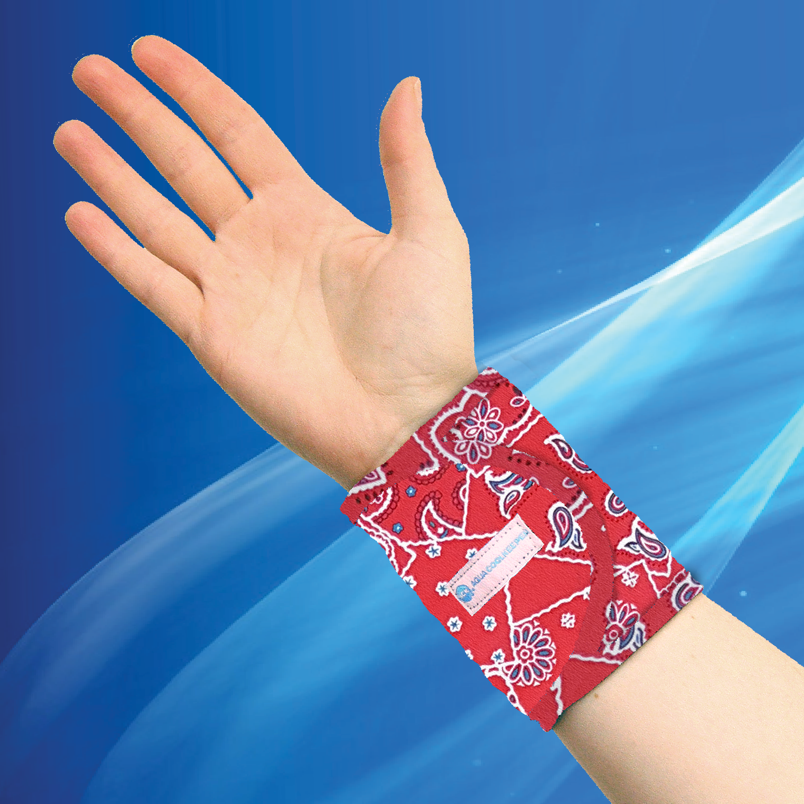 Aqua Coolkeeper Kühl-Armband für Menschen - Red Western