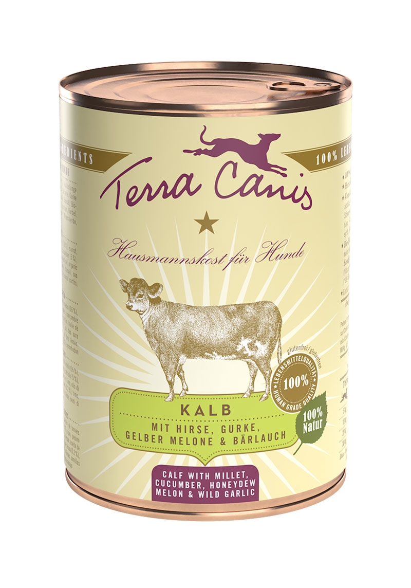 Terra Canis Classic - Kalb mit Hirse, Gurke, gelber Melone und Bärlauch