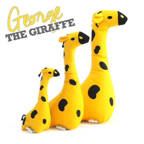 BecoPet Hundespielzeug aus Recyclingmaterial - George the Giraffe