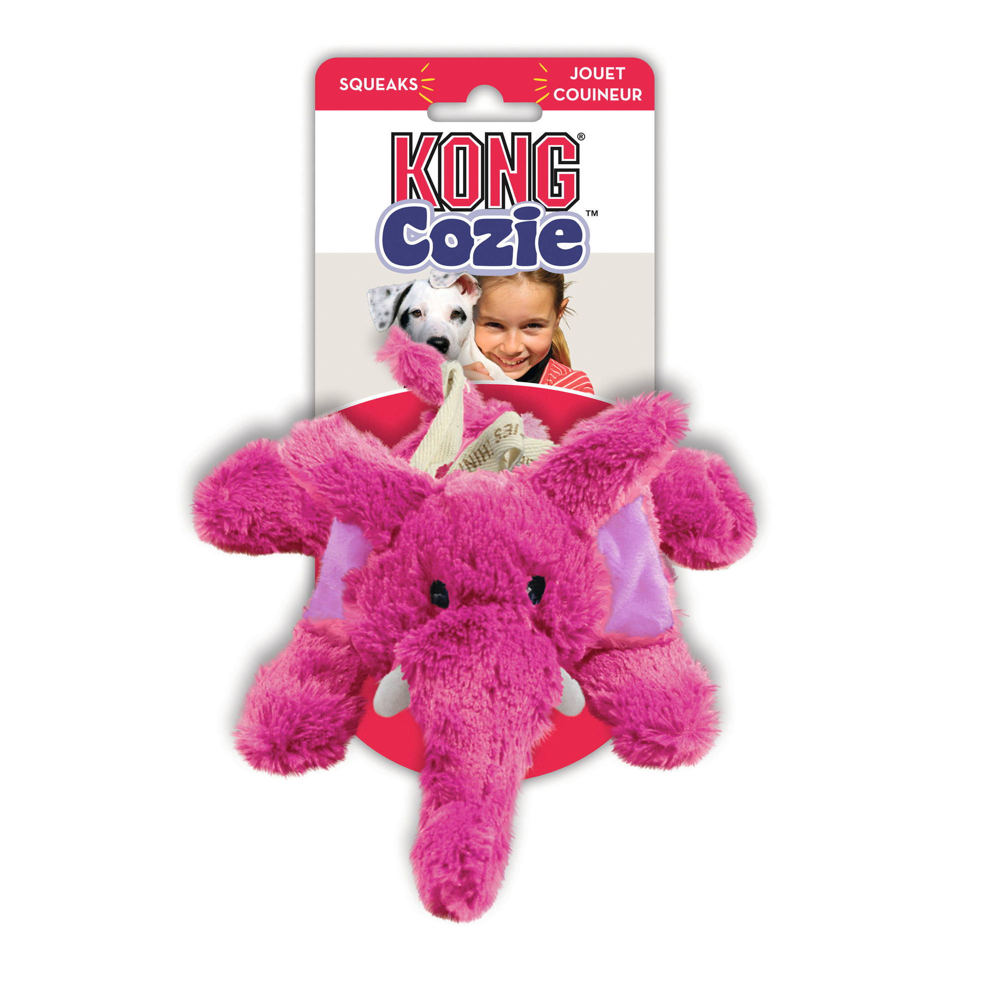 KONG Cozie - Elefant, pink