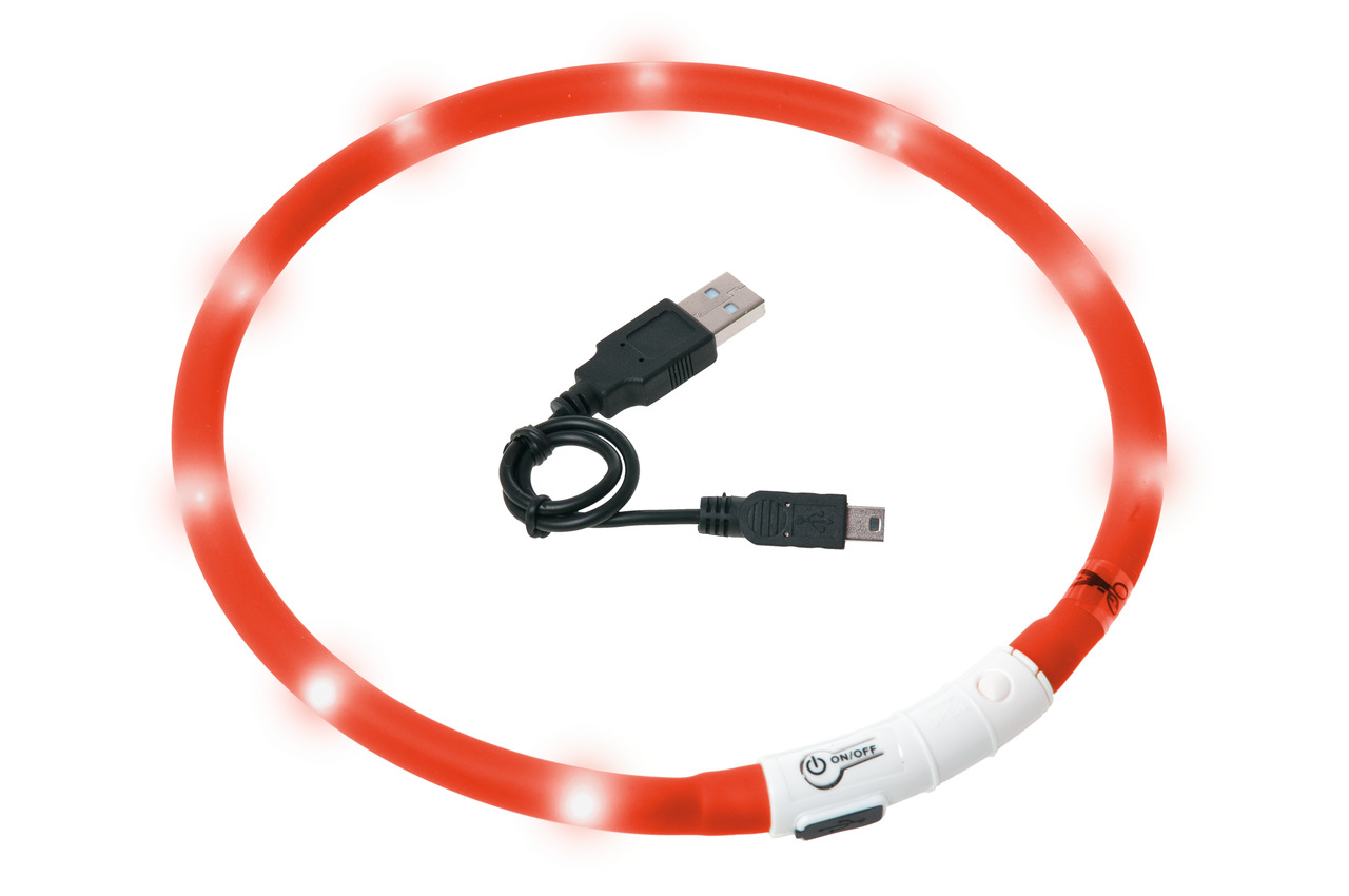 Karlie Visio Light USB - zuschneidbar, rot