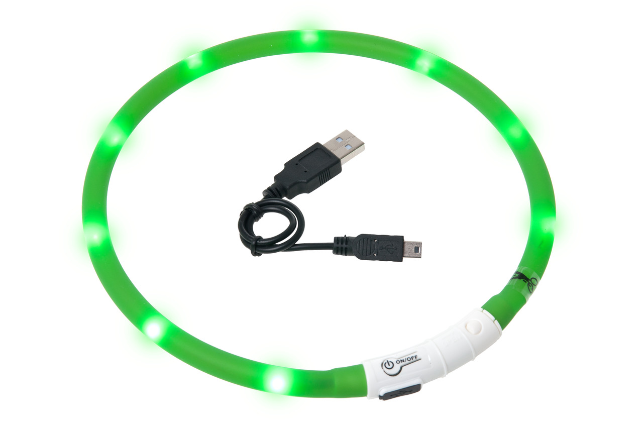 Karlie Visio Light USB - zuschneidbar, grün