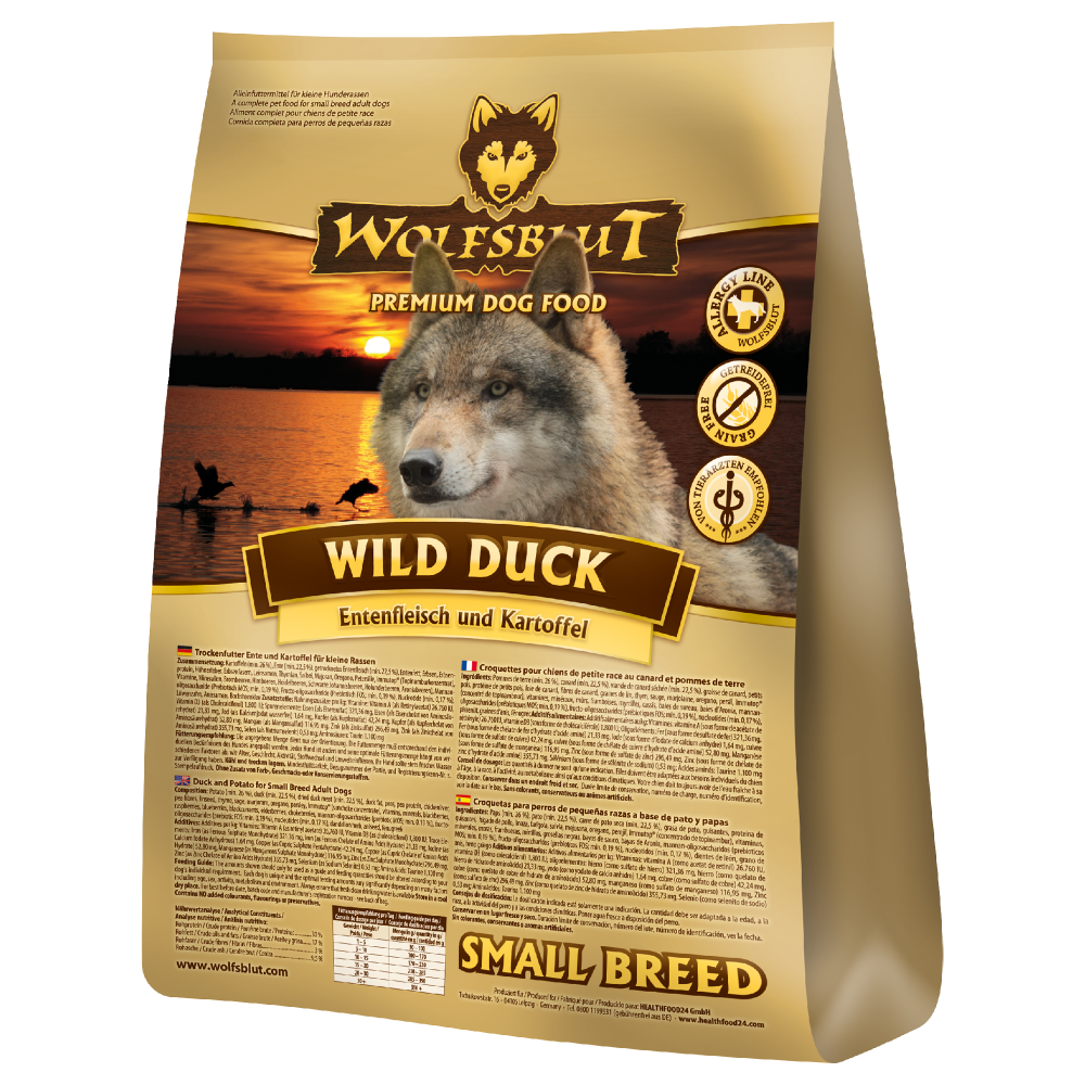 Wolfsblut Wild Duck - Small Breed, 2 kg, Ente und Kartoffel